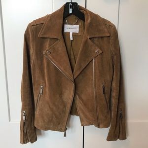 BCBGeneration Genuine Suede Moto Jacket